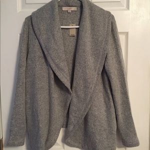 NWT Loft gray sweater with pockets